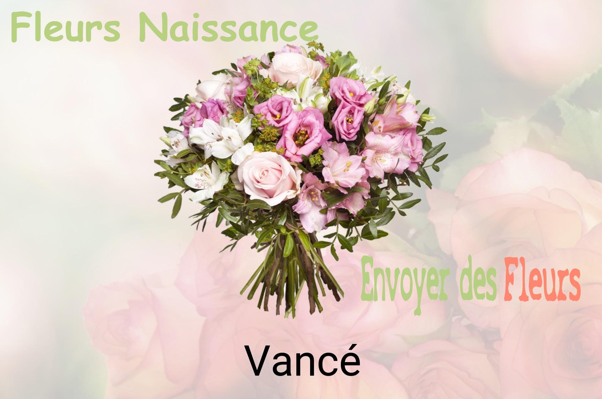 Bouquet de fleurs de naissance livré à Vancé